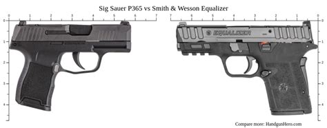 Smith Wesson M P M Shield Vs Smith Wesson Equalizer Vs Sig