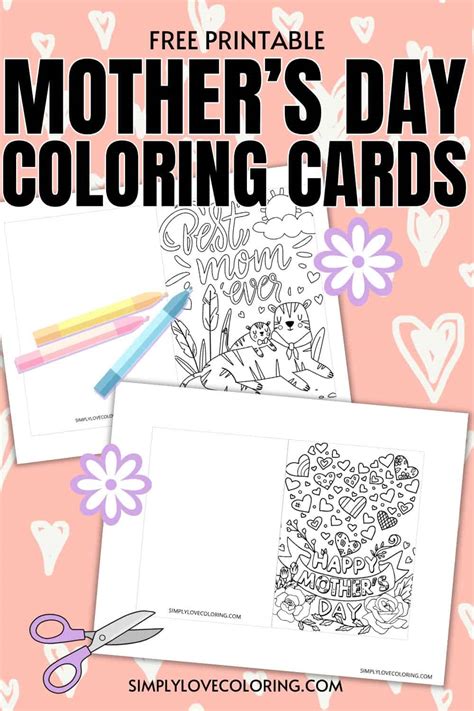 Mother's Day Cards to Color (Free PDF Printables) - Simply Love Coloring