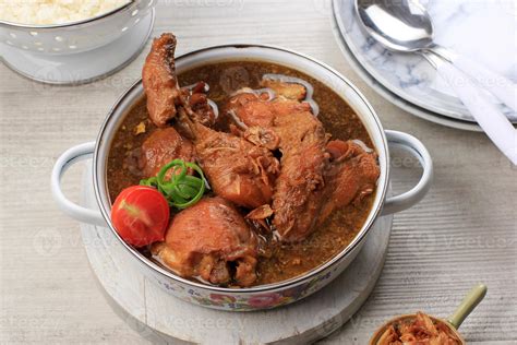 Semur Ayam, Indonesian Chicken Stew with Sweet Soy Sauce 8585792 Stock Photo at Vecteezy