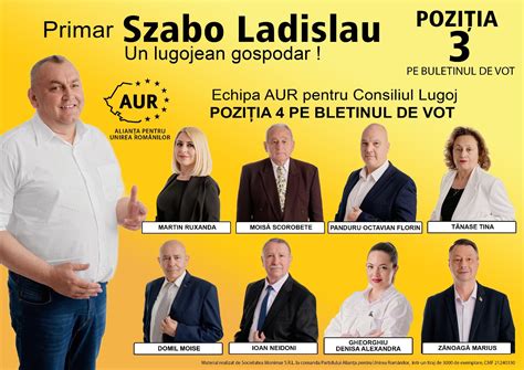 Adi Ladislau Szabo Pozi Ia Pe Buletinul De Vot Alegerea De Aur