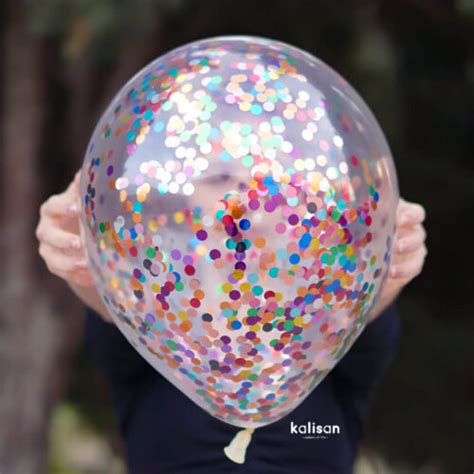 Kar K Konfeti Metalik Yuvarlak Form Kalisan Balon