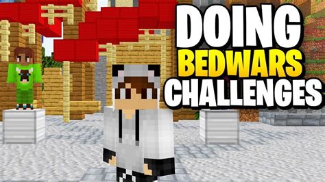 Minecraft Bedwars Live Doing HYPIXEL Bedwars Challenges YouTube