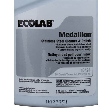 Eco6118424 Ecolab 6118424 Medallion® Liquid Polish And Cleaner Hill