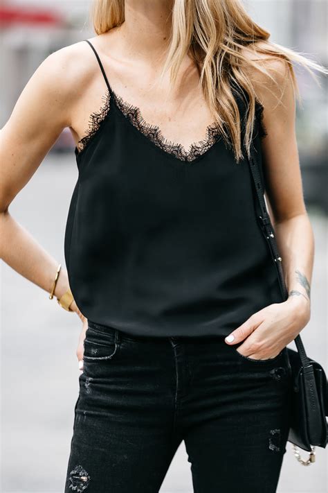 A Chic Way To Wear A Lace Camisole Fashion Jackson