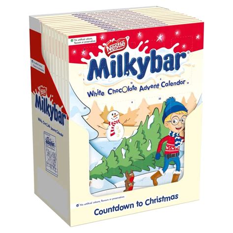 Nestle Milkybar Advent Calendar 12 X 85g Nestle Milkybar White Chocolate Chocolate