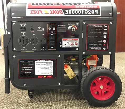 Powerland Pd2g10000e 10kw 16hp Dual Fuel Generator Electric