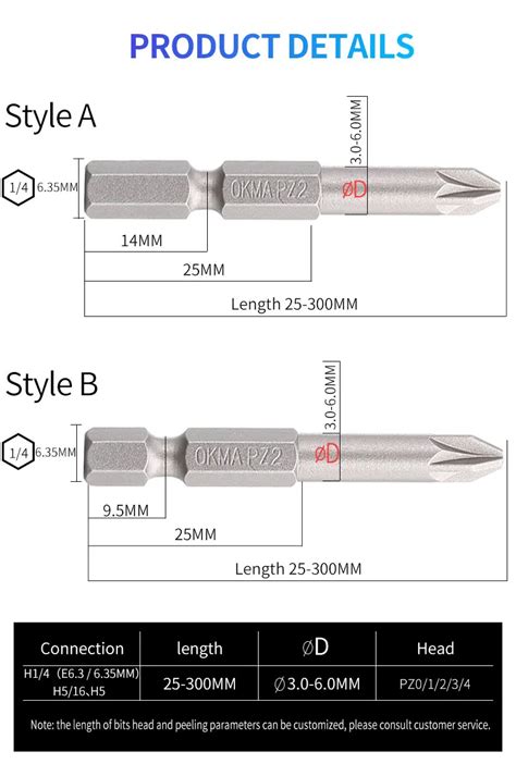 S2 Material Pozidriv Screwdriver Bits For Pozidriv Screws Driver Bits Pz2 - Buy Pozidriv ...