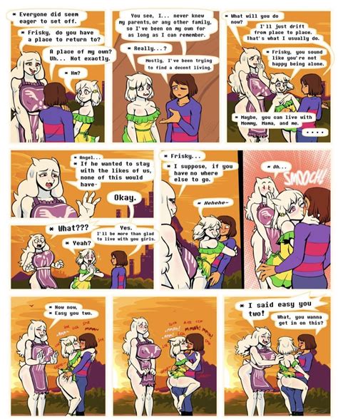 Under (her) tail, part 9 pages 39-40 [frisky, angel, toriel] : r/UnderTail