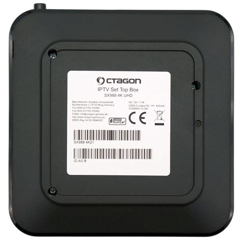 OCTAGON SX988 HD H.265 IP schwarz