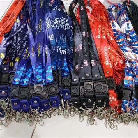 Jual Tali Id Card Tali Lanyard Custom Gantungan Leher Tali Id Card