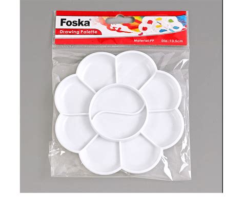 Foska Professional Flower Shaped Art Drawing Plastic Water Color Mix