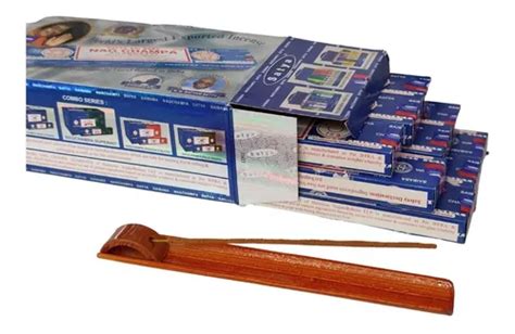 Incenso Indiano Nag Champa Satya Sai Baba 12 Caixas Brinde Frete grátis