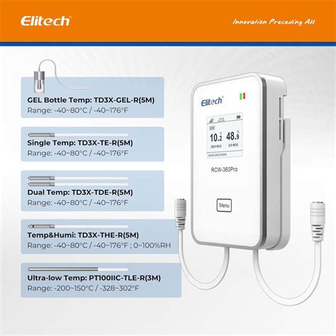 Elitech External Glycol Bottle Temperature Probe Temperature Sensor M