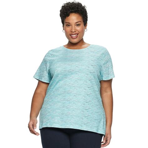 Plus Size Croft Barrow Essential Crewneck Tee Womens Size Chart