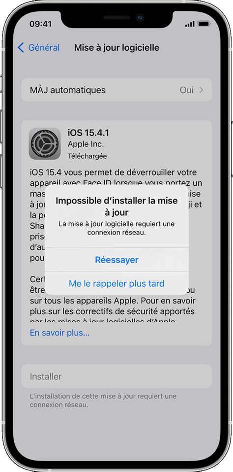 Si votre iPhone ou votre iPad ne se met pas à jour Assistance Apple FR