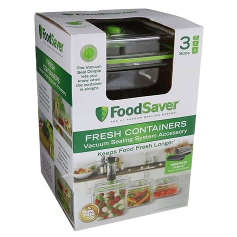 FoodSaver Fresh Containers Set, Assorted Sizes - Shop Kitchen & Dining ...