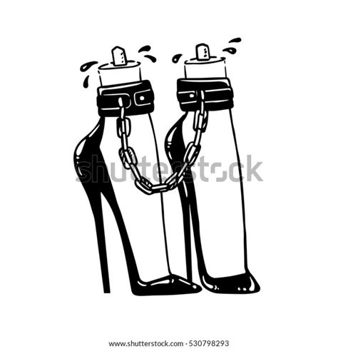 Decorative Drawing Sexy Cut Naked Female Stock Vector Royalty Free Shutterstock