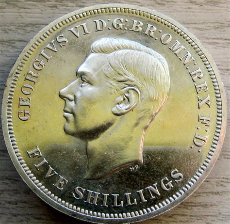 1951 George VI Proof Crown 5 Shilling Coin Festival Of Britain In ...