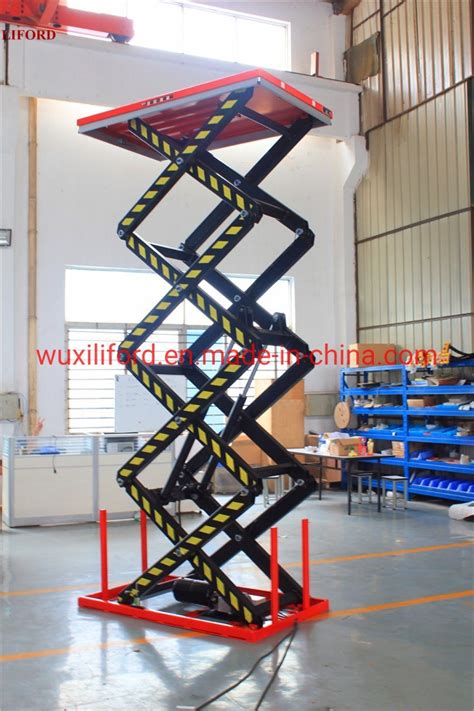 Four Scissor Hydraulic Movable Lift Platform Lift Table Hf China