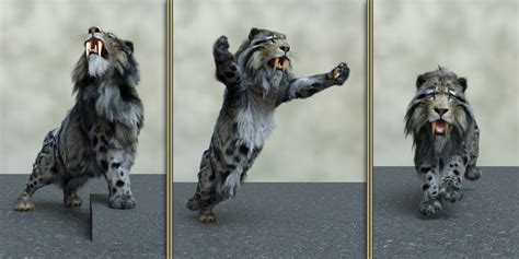 Smilo Poses For Am Smilodon Daz 3d