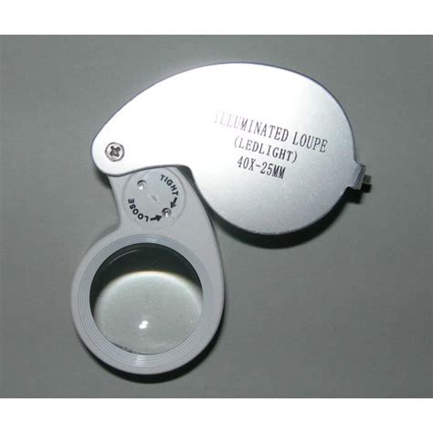 Loupe D Horloger Ou De Bijoutier X 40 Led Achat Vente Outils D