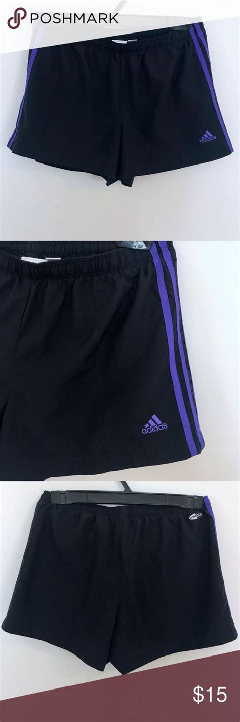 Adidas Womens Climalite Dri Fit Black Shorts Med Adidas Women Black