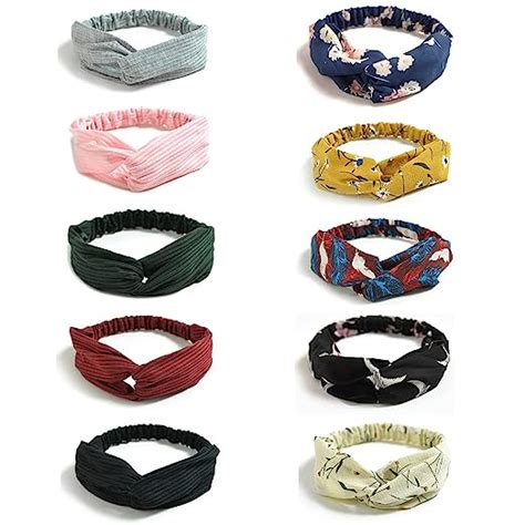 Amazon DRESHOW 10 Pack Boho Headbands For Women Girls Criss Cross