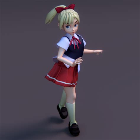 Blender Anime Girl