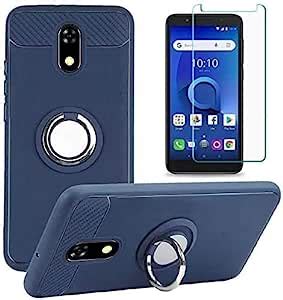 Amazon Tracfone Blu View Case With Tempered Glass Screen