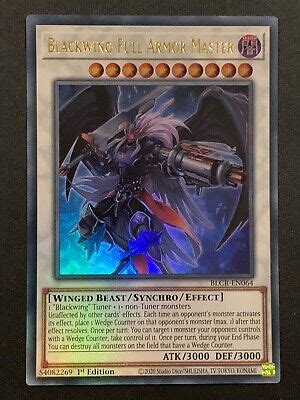 BLACKWING FULL ARMOR Master BLCR-EN064 Ultra Rare Yu-Gi-Oh Card 1st Edition New £1.90 - PicClick UK