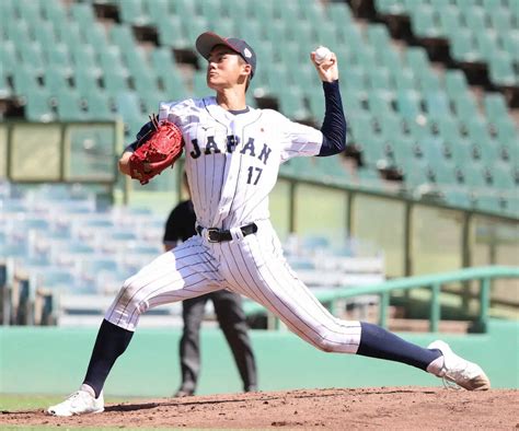 ＜u18日本代表・関西学生野球連盟選抜＞3回、3番手で登板する東海大相模・藤田（撮影・中辻 颯太） ― スポニチ Sponichi Annex 野球