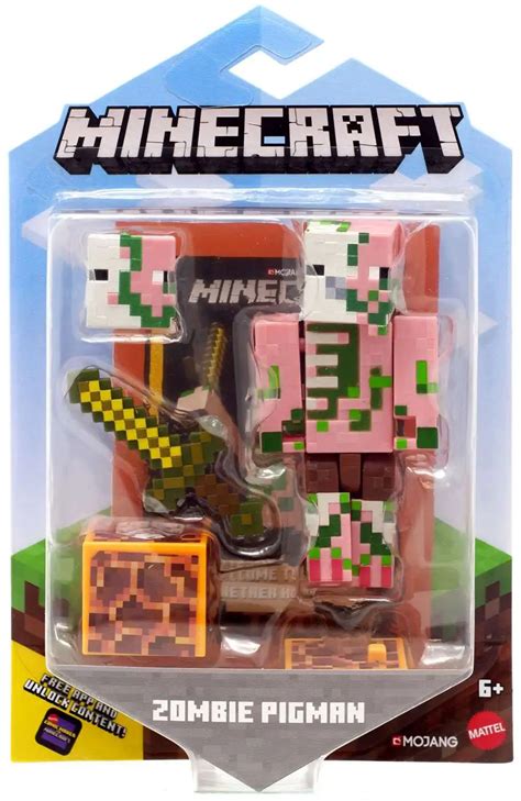 Minecraft Comic Maker Zombie Pigman 3.25 Action Figure Mattel Toys - ToyWiz