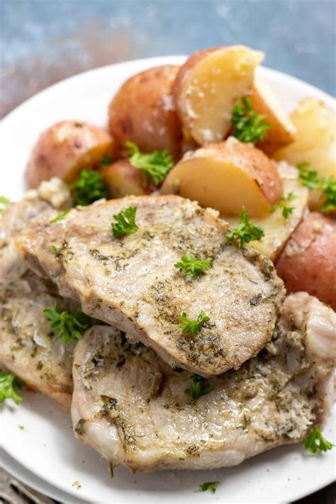 Crockpot Ranch Pork Chops And Potatoes Wonkywonderful