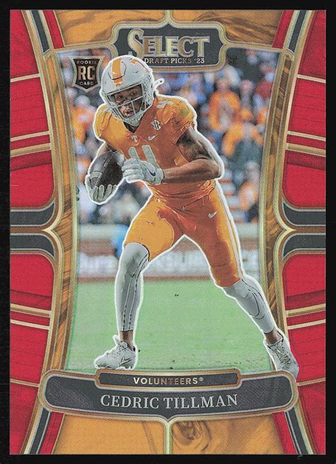 Panini Select Draft Picks Cedric Tillman Red Prizm Rc Ebay