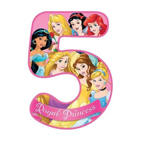 Disney Princess Number Edible Image