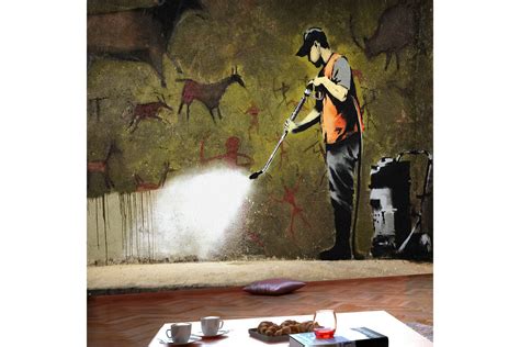 Fototapet Banksy Cave Painting X Artgeist Sp Z O O Inredning