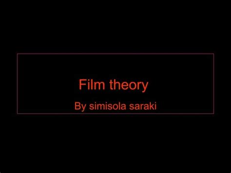 Feminist Film Theory