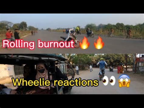 Wheelie Reactions Sunday Ride Rolling Burnout Op Reactions