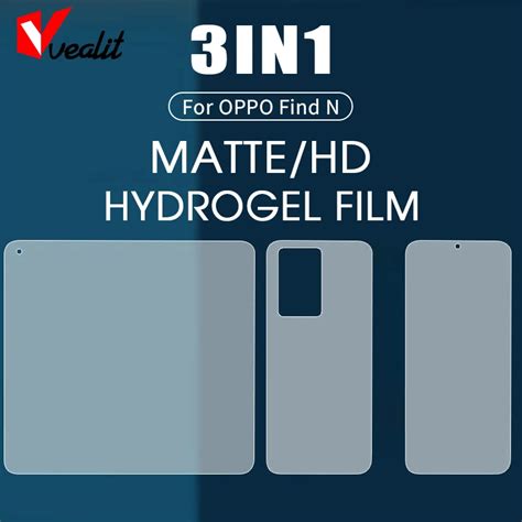 3 IN 1 No Fingerprint Matte Hydrogel Film For OPPO Find N 3D Full Cover