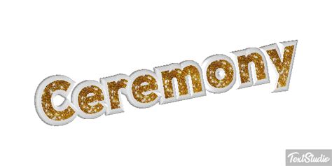 Ceremony Word Animated Logo Designs