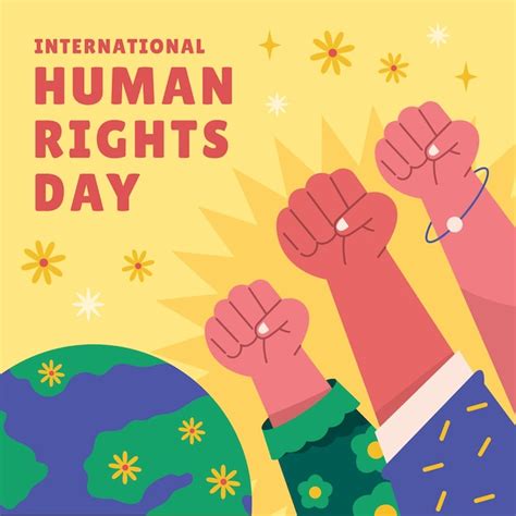 Premium Vector Flat Illustration For Human Rights Day Celebration