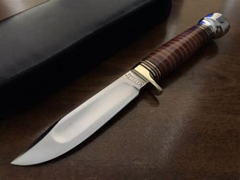 Marbles Ideal Fixed Blade Knife Leather Handle Made In The Usa Ebay