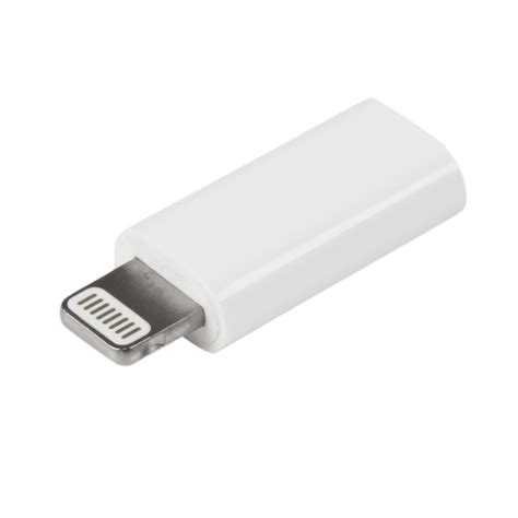 Micro USB To Lightning Adapter Compact Micro USB To Lightning Connector For IPhone IPad IPod ...