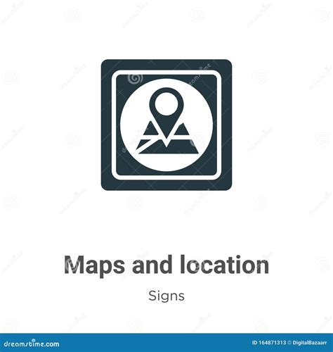 Maps And Location Vector Icon On White Background Flat Vector Maps And