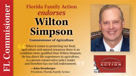 Ffa Endorses Wilton Simpson For Commissioner Of Agriculture Florida