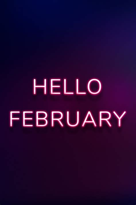 Hello February Wallpaper