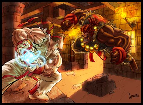 Ryu VS Akuma by MastaHicks on DeviantArt