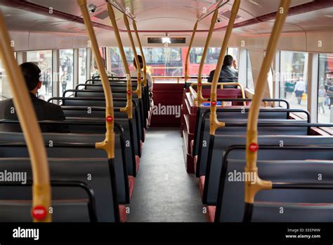 Upper Deck Of A London Bus Stock Photo Alamy