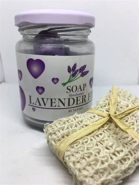 The Lavender Mini Soaps With Sisal Scrub Bag Etsy 日本