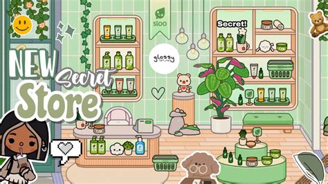 🌱new Secret Glossy Store In Toca Boca🌸new Update Gloosy Pack🦄 House